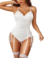 Avidlove Lingerie Sets for Women Sexy Lingerie Womens Lingeries Corset Bodysuit With Garter Belt