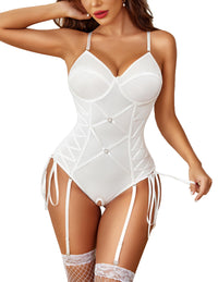 Avidlove Lingerie Sets for Women Sexy Lingerie Womens Lingeries Corset Bodysuit With Garter Belt