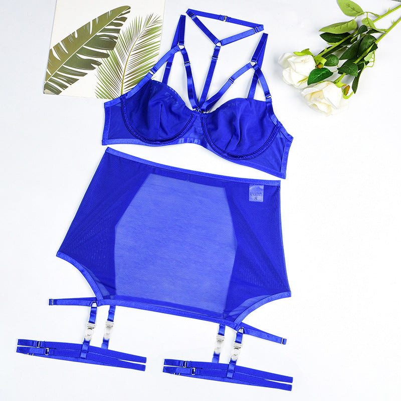 2022 Women's Fashion Breathable Mesh Lingerie Set