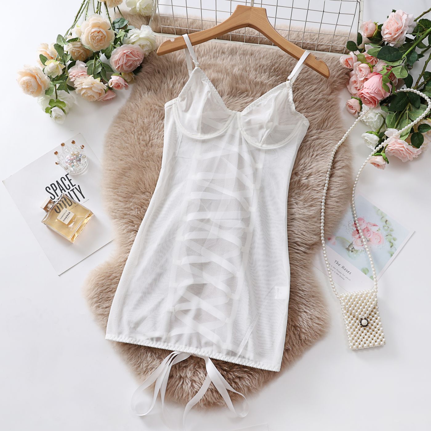Dnika Sheer Lace Lingerie and Bodysuit for Women