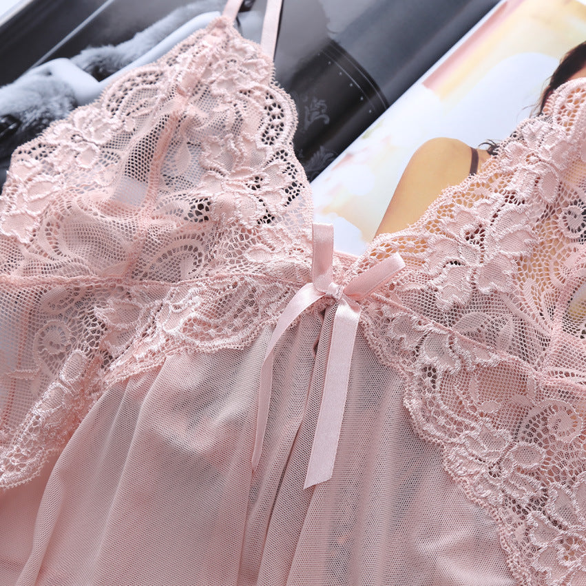 Lace Lingerie Set - Two-Piece Sleepwear Outfit