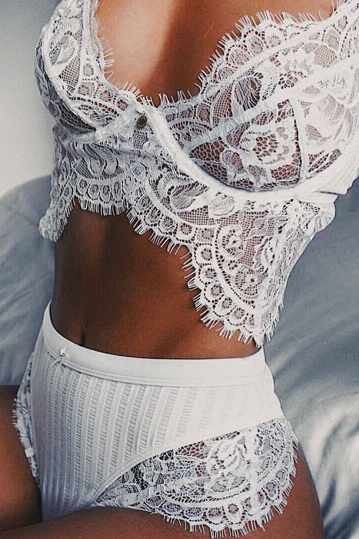 Lace Lingerie Set - Sexy Two-Piece Outfit