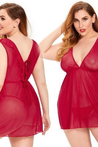 Strap Dress and Sexy Lingerie Set