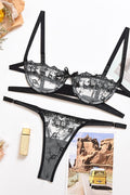 Lace Embroidered Lingerie Set for Women