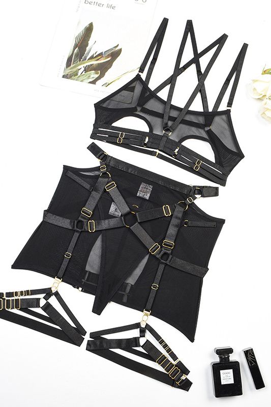 2023 Summer Sexy Sheer Lace Lingerie Set