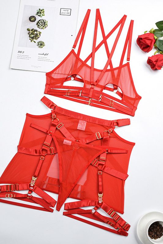 2023 Summer Sexy Sheer Lace Lingerie Set